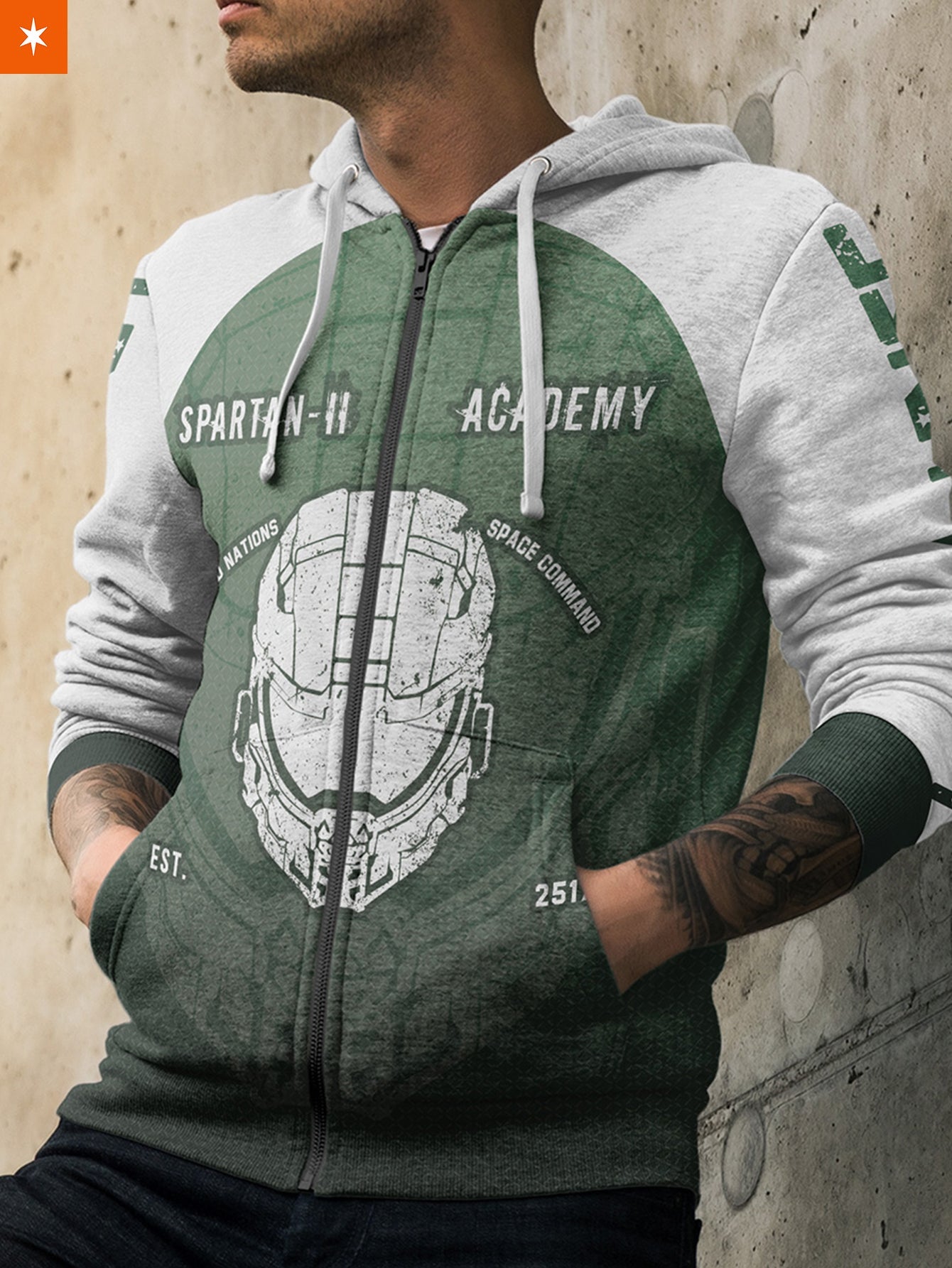 Fandomaniax - Spartan Academy Unisex Zipped Hoodie