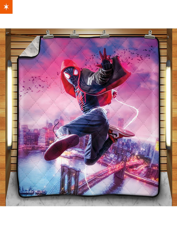 Fandomaniax - Spidey Miles Quilt Blanket