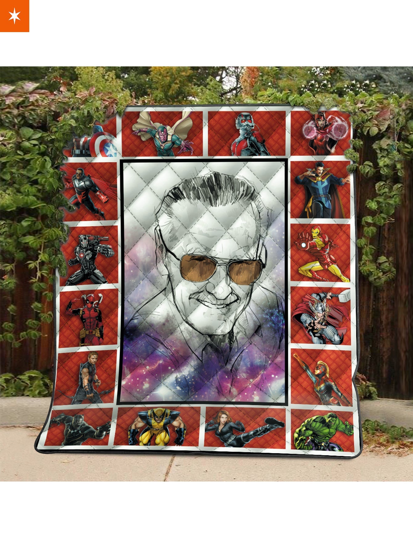 Fandomaniax - Stan Lee Superheroes Quilt Blanket