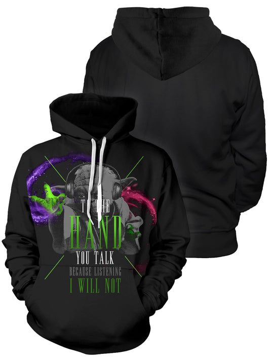 Fandomaniax - Starwars I To the hand you Talk Unisex Pullover Hoodie