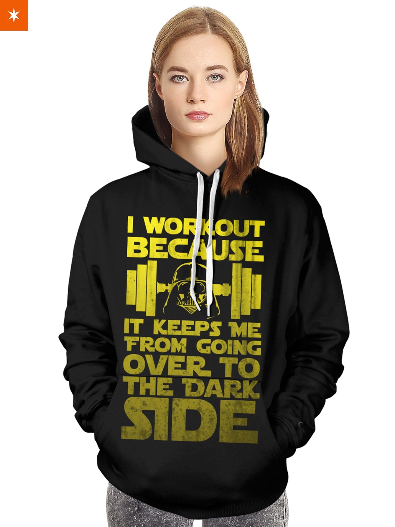 Fandomaniax - Starwars I Why I Work Out Unisex Pullover Hoodie