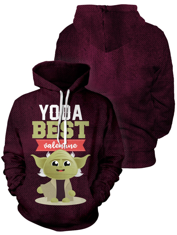 Fandomaniax - Starwars I Yoda Best Valentine Unisex Pullover Hoodie