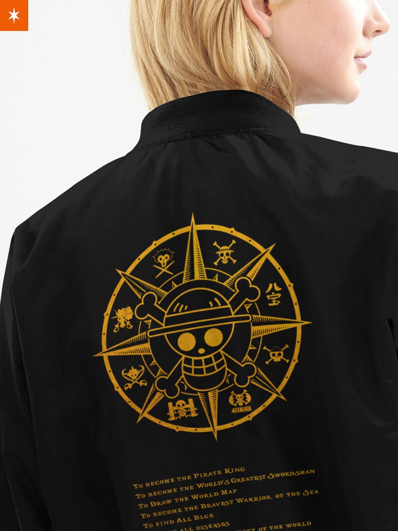 Fandomaniax- Straw Hat Grand Fleet Bomber Jacket