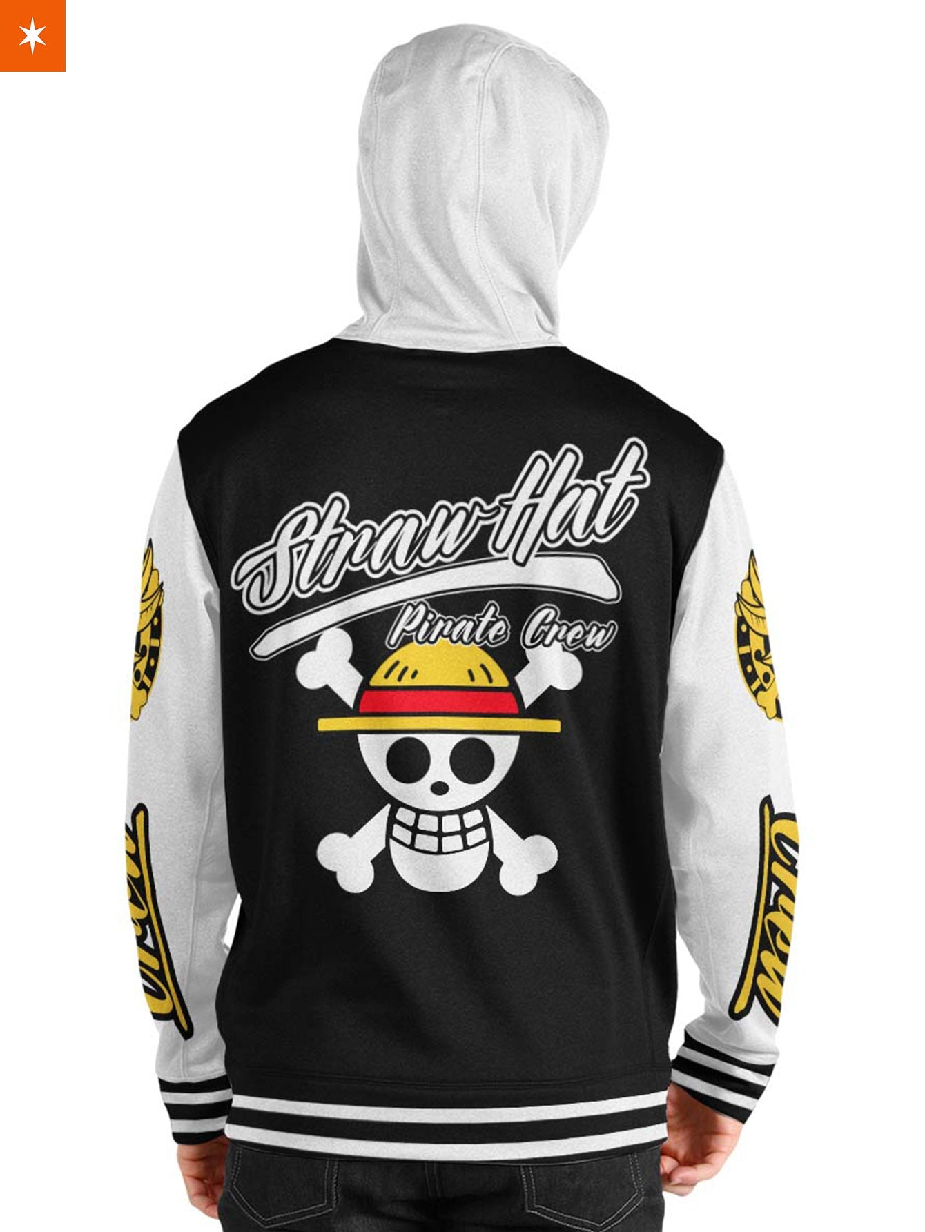 Fandomaniax - Strawhat Jersey V2 Unisex Pullover Hoodie