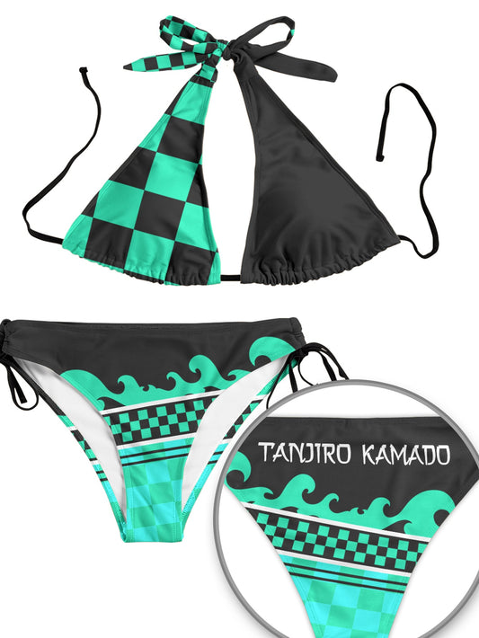 Fandomaniax - Summer Tanjiro Bikini Swimsuit