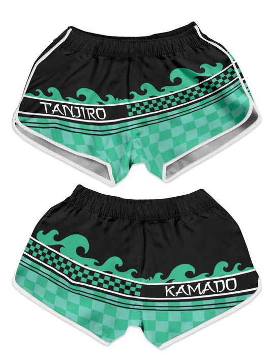 Fandomaniax - Summer Tanjiro Women Beach Shorts