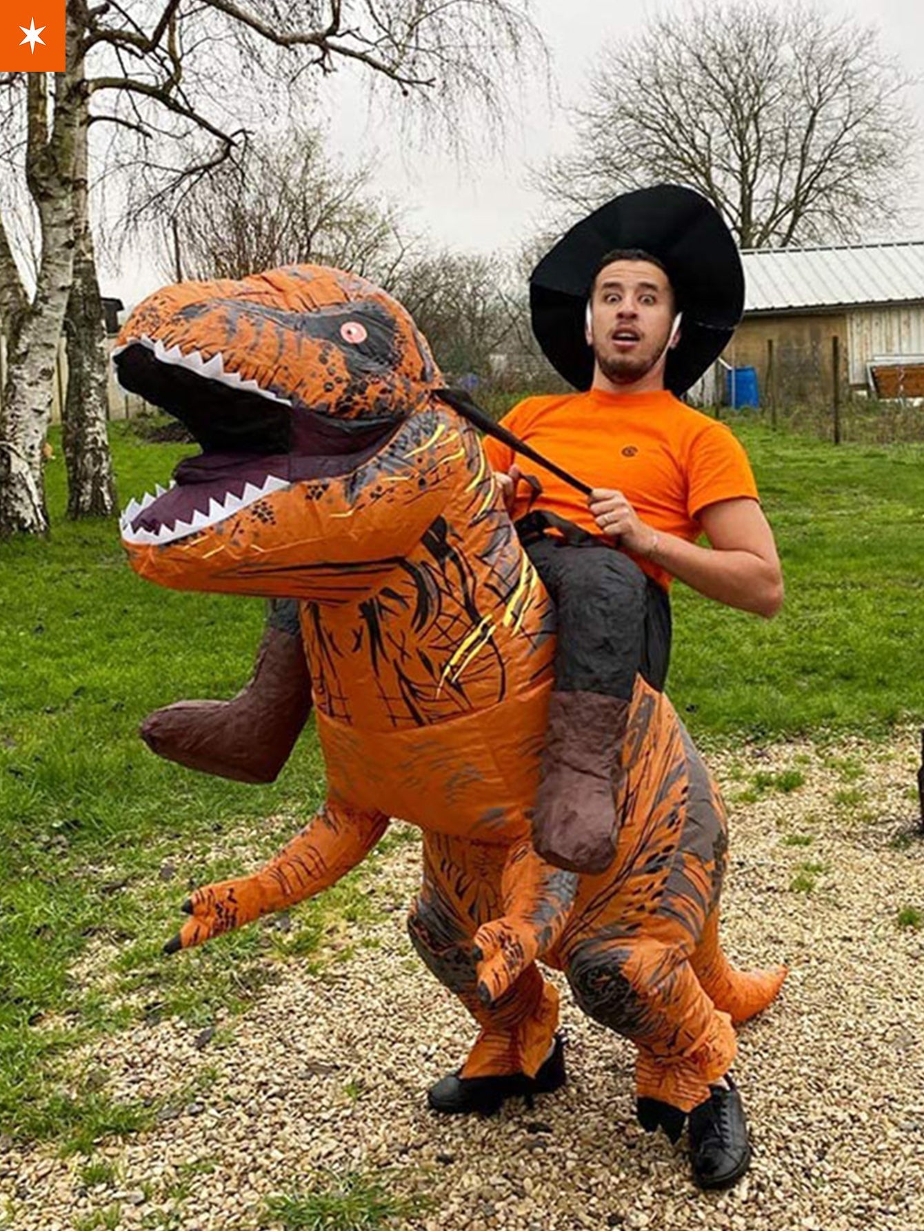 Fandomaniax - [Buy 1 Get 1 SALE] T-Rex Ride Inflatable Costume