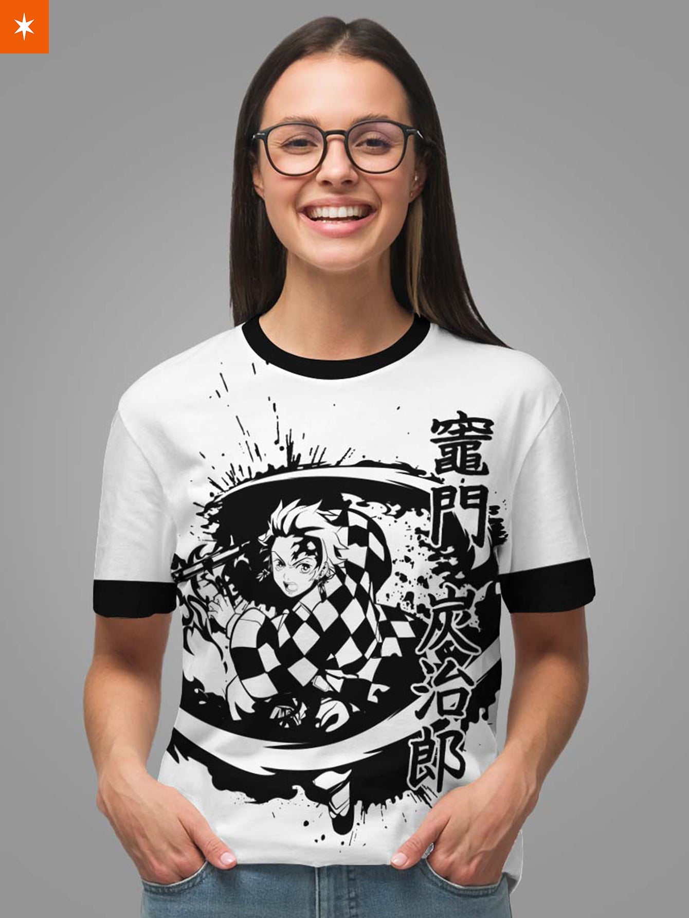 Fandomaniax - Tanjiro B&W Unisex T-Shirt