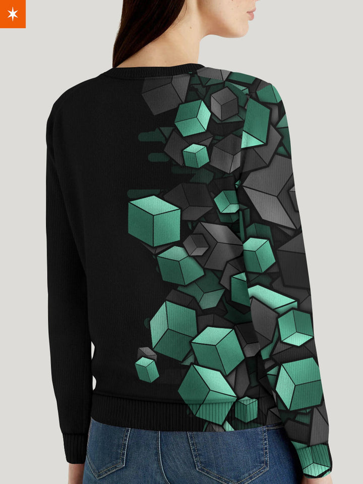 Fandomaniax - [Buy 1 Get 1 SALE] Tanjiro Cube Unisex Wool Sweater