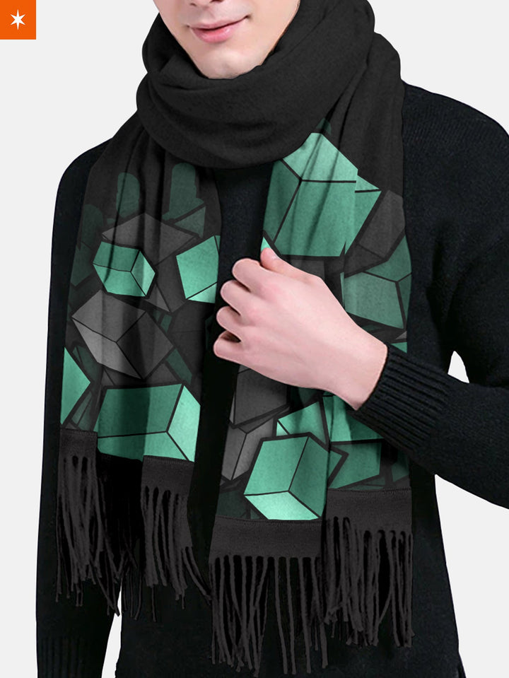 Fandomaniax - Tanjiro Cube Wool Scarf