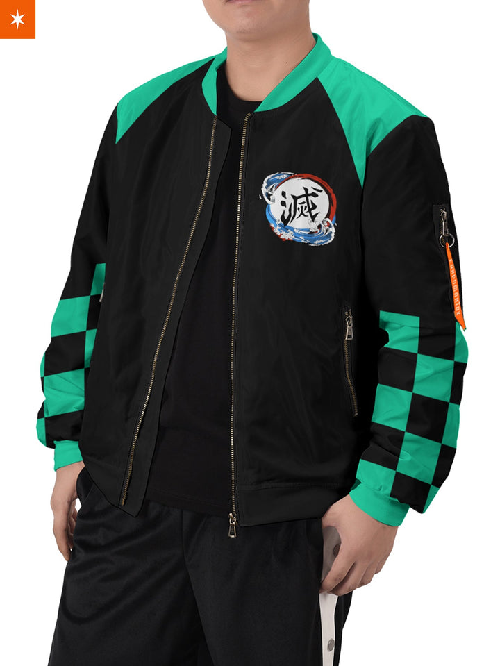 Fandomaniax - Tanjiro Jersey Bomber Jacket