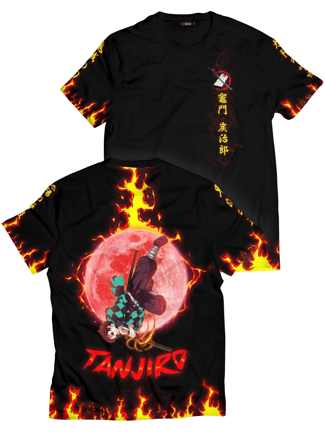 Fandomaniax - Tanjiro Moonfall Unisex T-Shirt