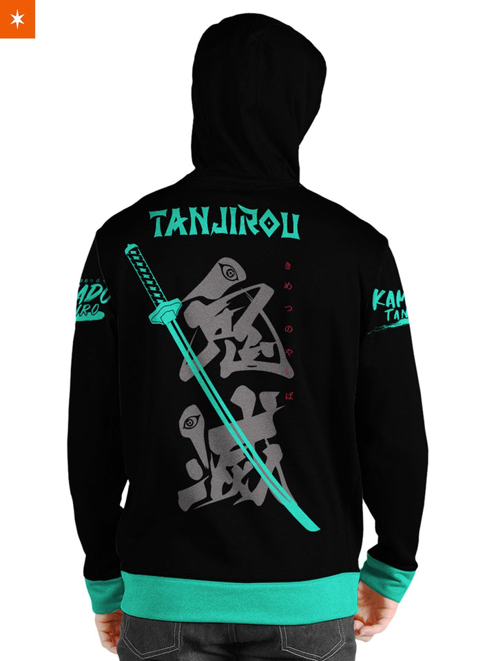 Fandomaniax - Tanjiro Style Unisex Pullover Hoodie