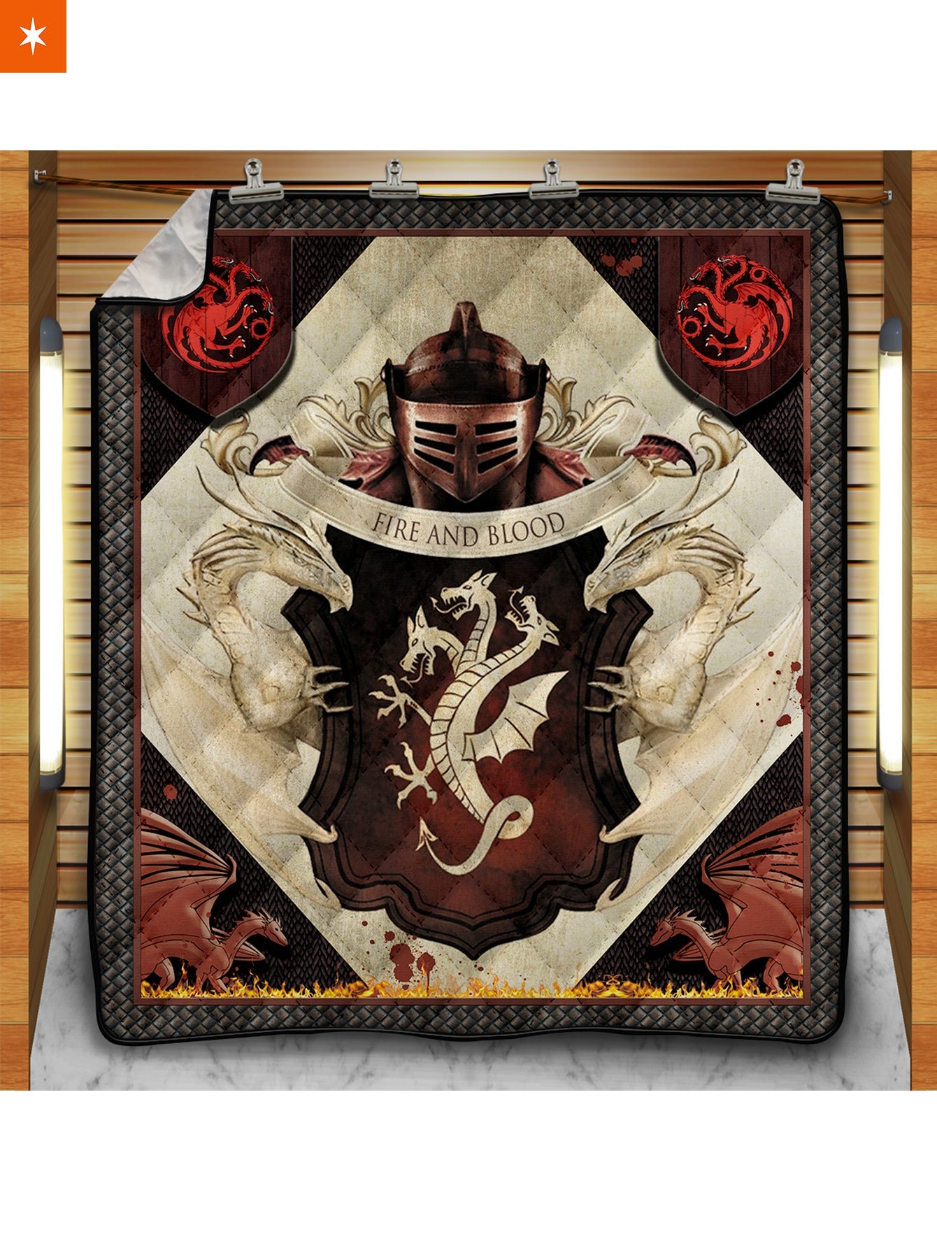Fandomaniax - Targaryen Blood Quilt Blanket