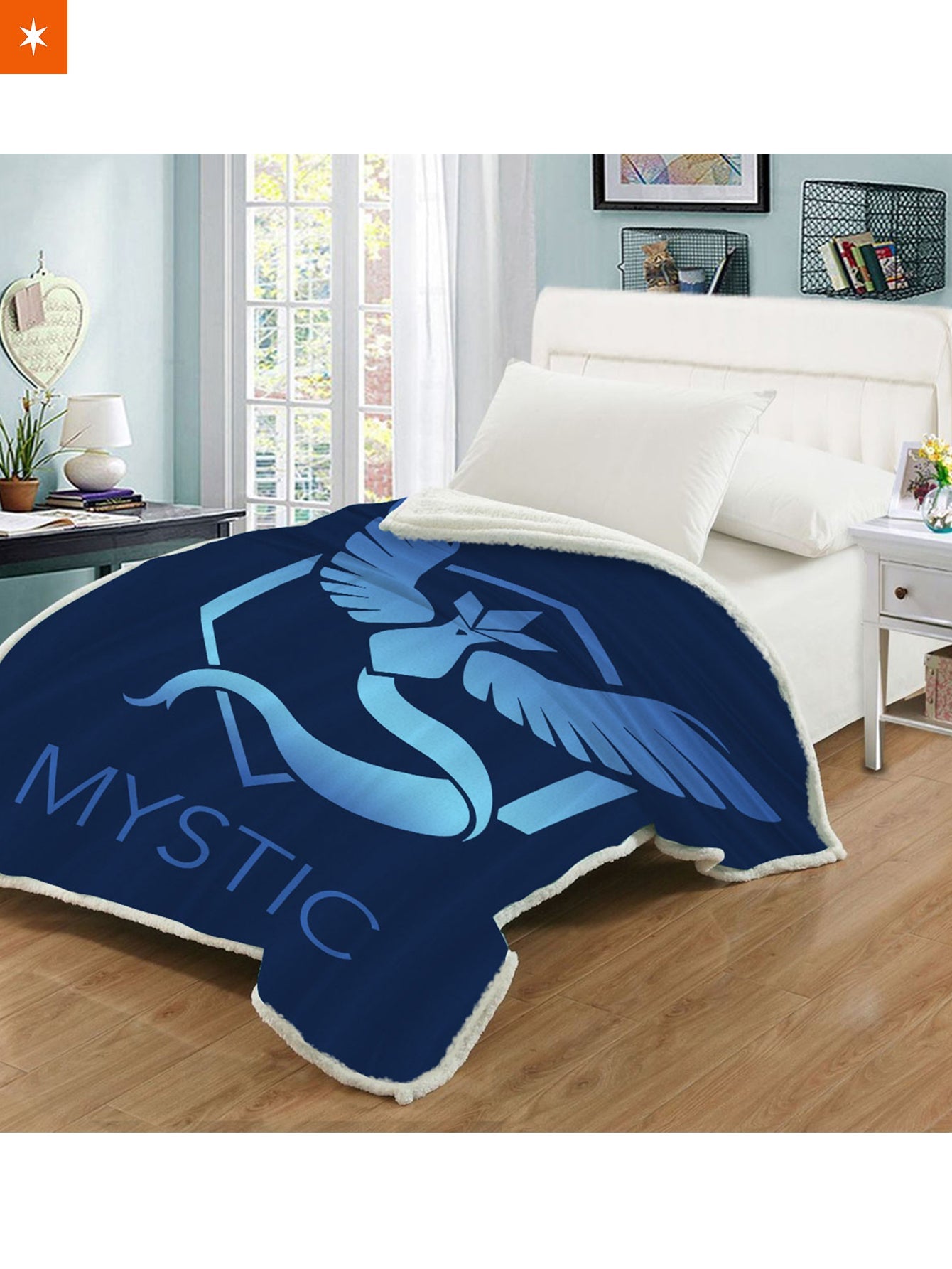 Fandomaniax - Team Mystic Throw Blanket