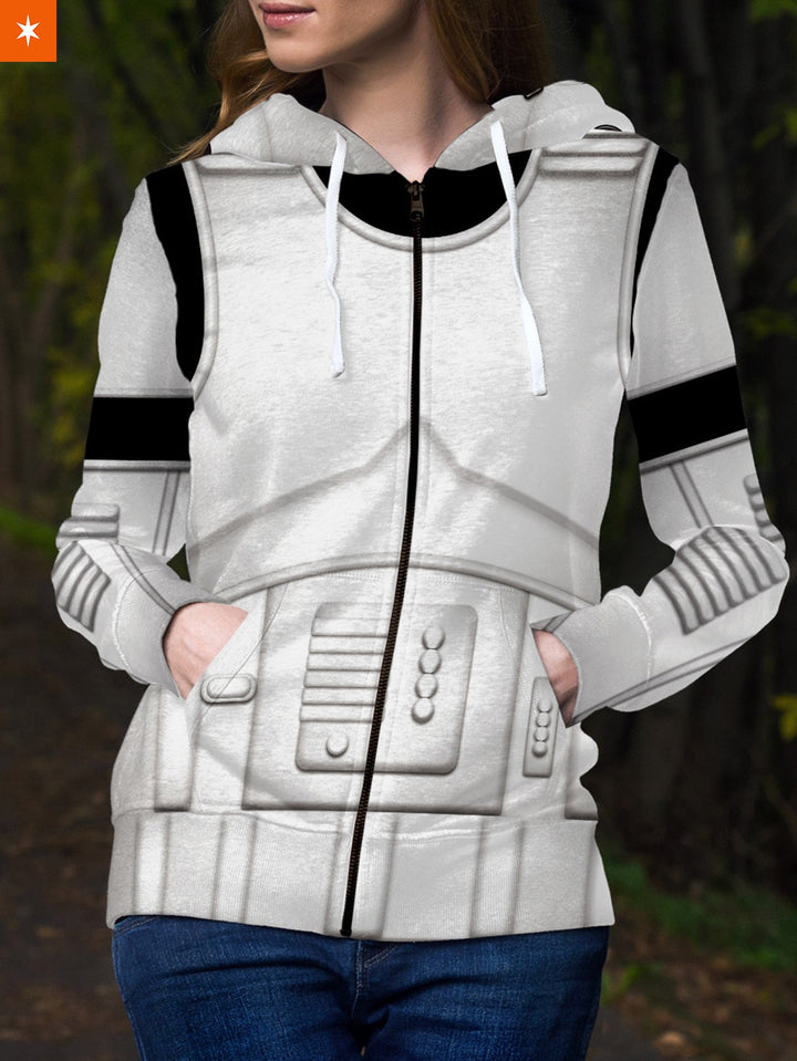 Fandomaniax - The Empire Storm Trooper V2 Unisex Zipped Hoodie