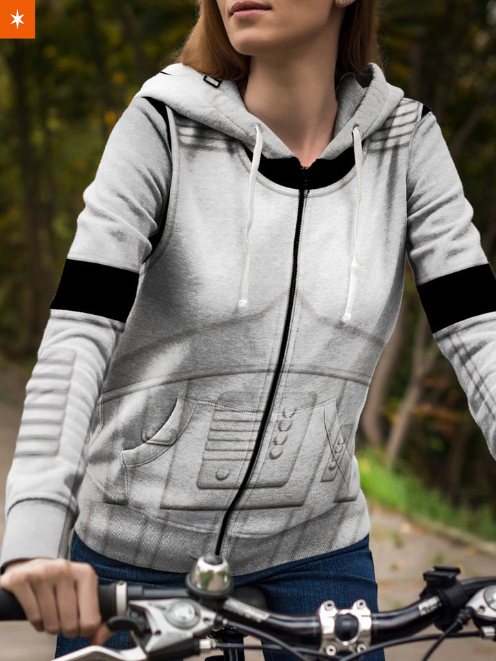 Fandomaniax - The Empire Storm Trooper V2 Unisex Zipped Hoodie