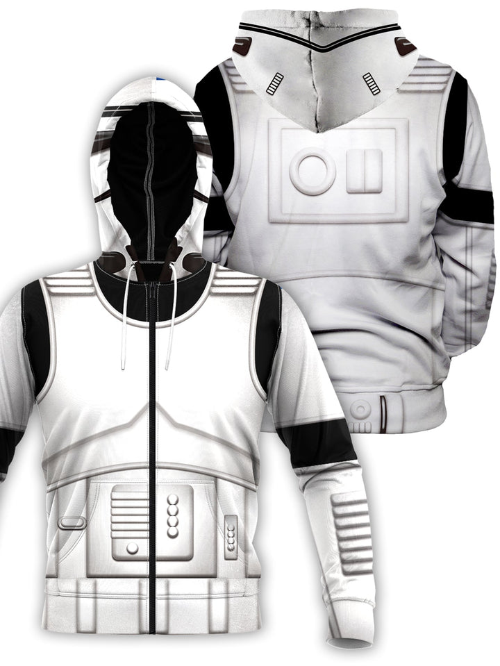 Fandomaniax - The Empire Storm Trooper V2 Unisex Zipped Hoodie