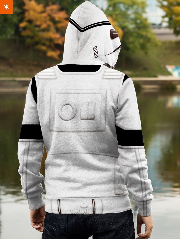 Fandomaniax - The Empire Storm Trooper V2 Unisex Zipped Hoodie