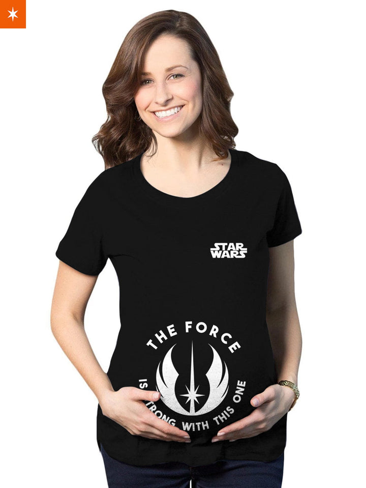 Fandomaniax - The Force Is Strong Maternity T-Shirt