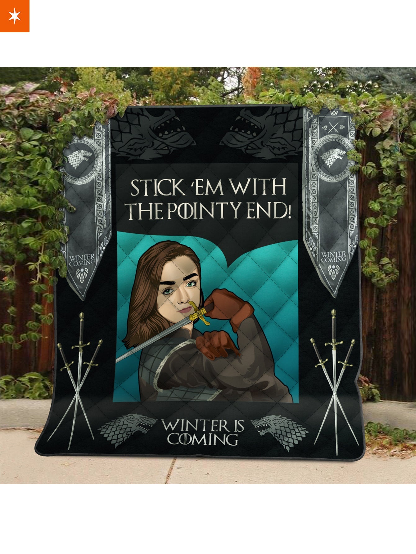 Fandomaniax - The Pointy End Quilt Blanket