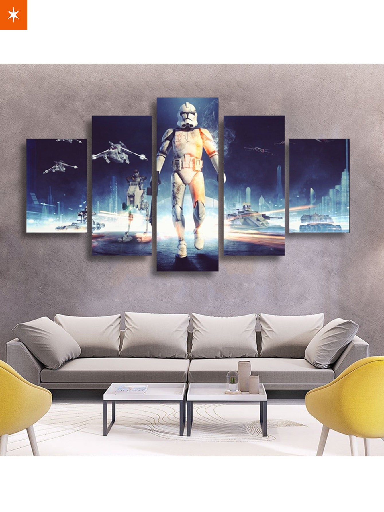 Fandomaniax - The Stormtrooper 5 Piece Canvas