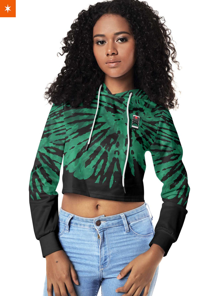 Fandomaniax - Tie Dye Tanjiro Cropped Hoodie