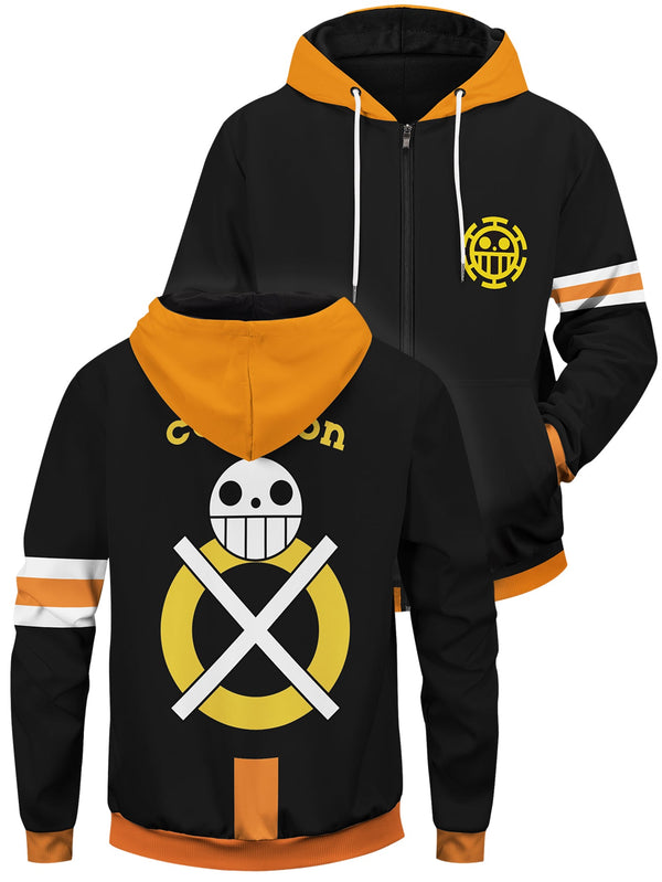 Fandomaniax - TL Dressrosa Cosplay Unisex Zipped Hoodie