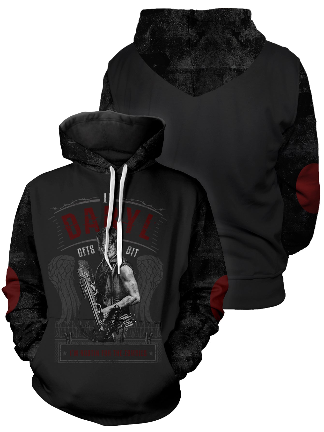 Fandomaniax - TWD If Daryl Gets Bit I'm Rooting For The Zombies Unisex Pullover Hoodie