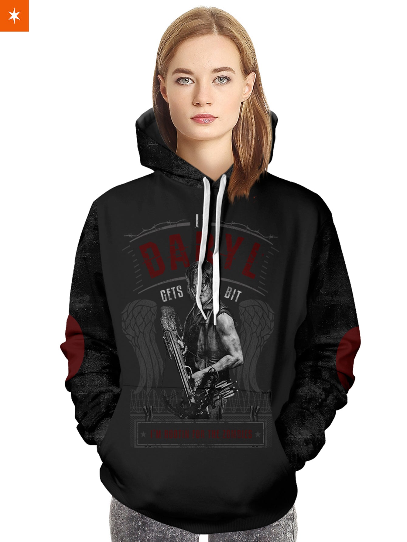 Fandomaniax - TWD If Daryl Gets Bit I'm Rooting For The Zombies Unisex Pullover Hoodie