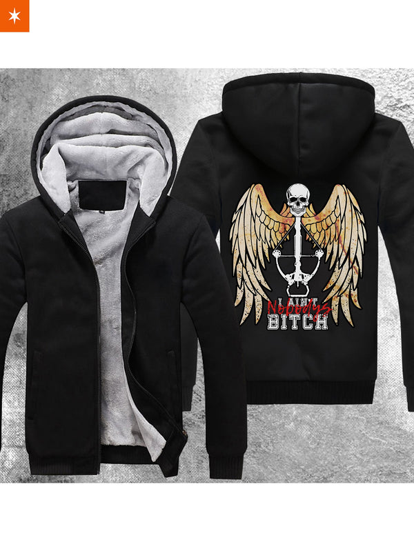 Fandomaniax - TWD Nobodys Bitch Velvet Hoodie