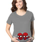 Fandomaniax - Twin Spiderman Peeking Maternity T-Shirt