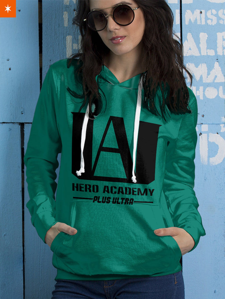 Fandomaniax - UA Hero Academy Unisex Pullover Hoodie