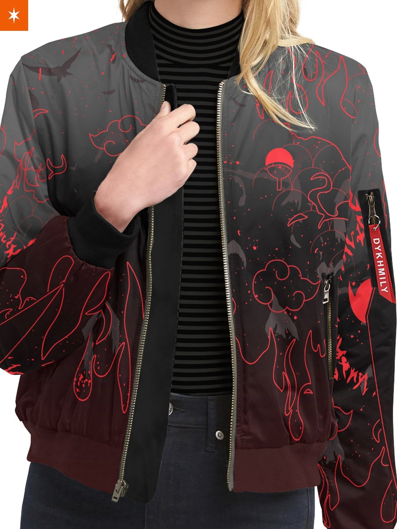 Fandomaniax Uchiha Emblem Bomber Jacket