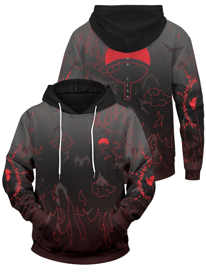 Fandomaniax - Uchiha Emblem Unisex Pullover Hoodie