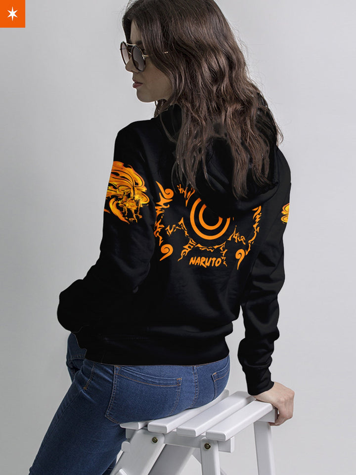 Fandomaniax - Uzumaki Demon Fox Unisex Pullover Hoodie