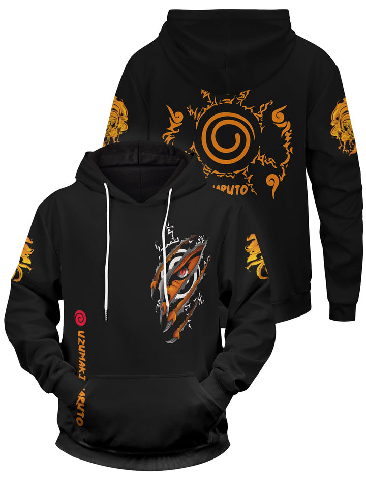 Fandomaniax - Uzumaki Demon Fox Unisex Pullover Hoodie