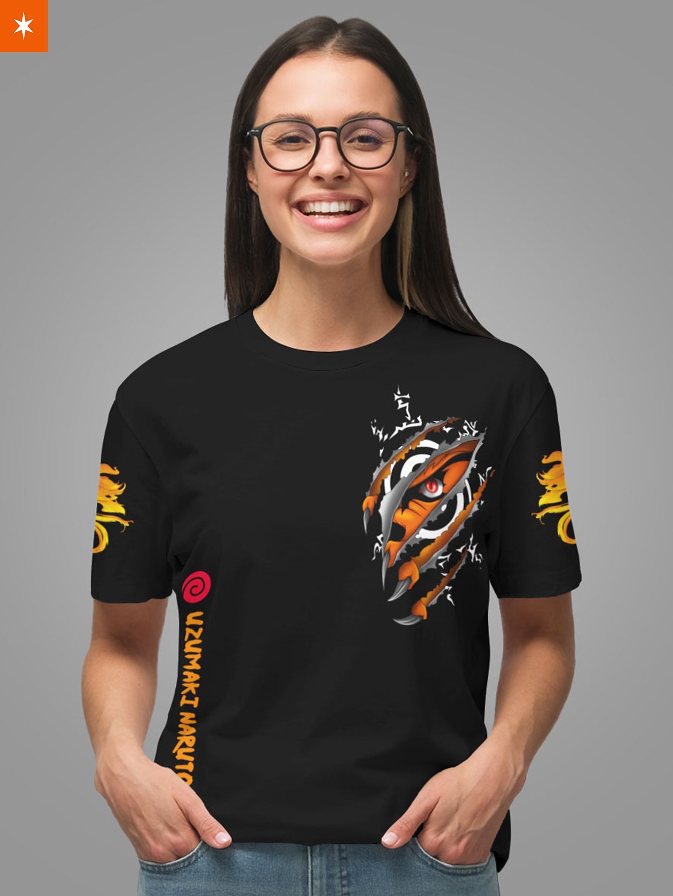 Fandomaniax - Uzumaki Demon Fox Unisex T-Shirt