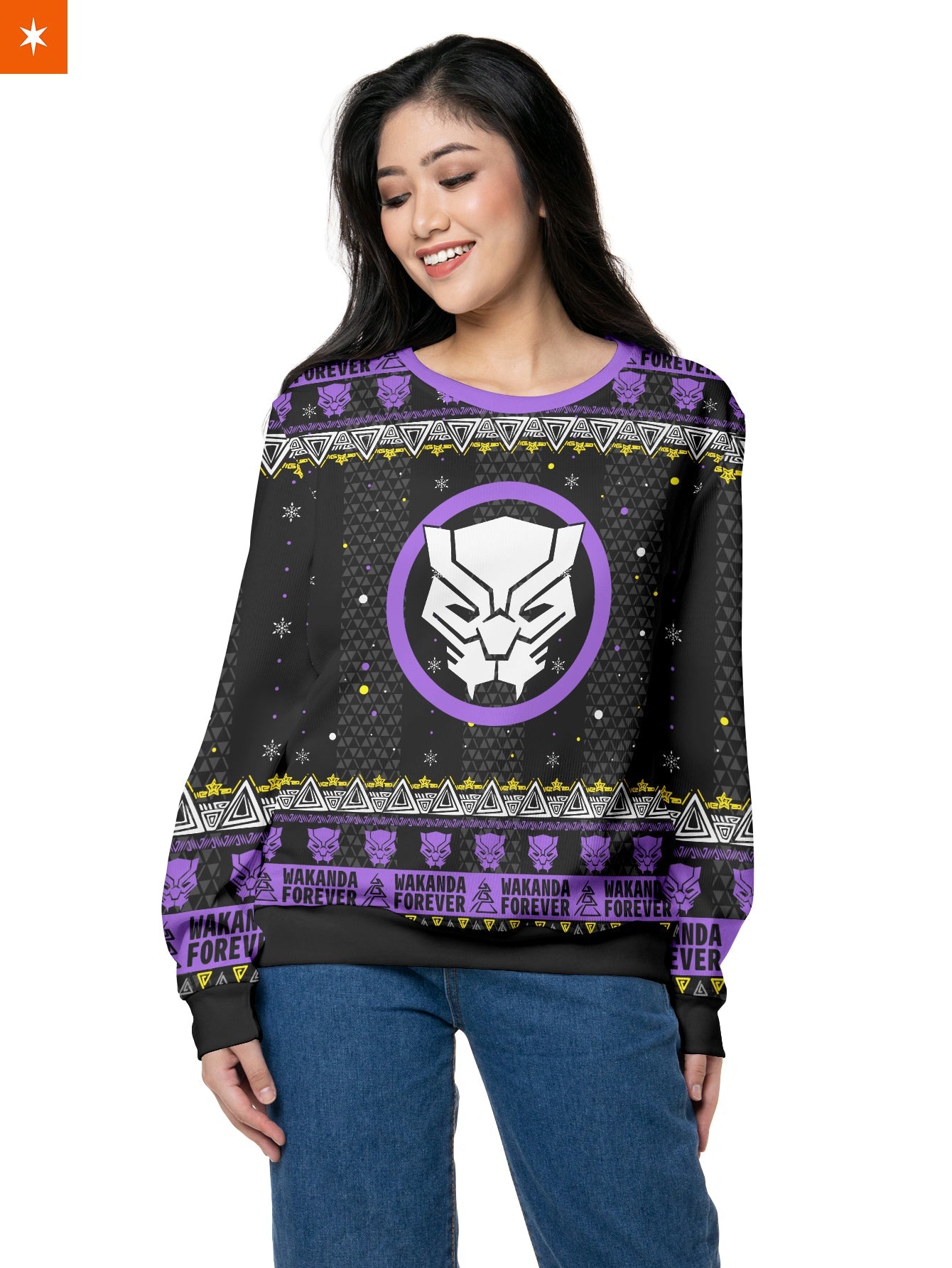 Fandomaniax - Wakanda Christmas Unisex Wool Sweater