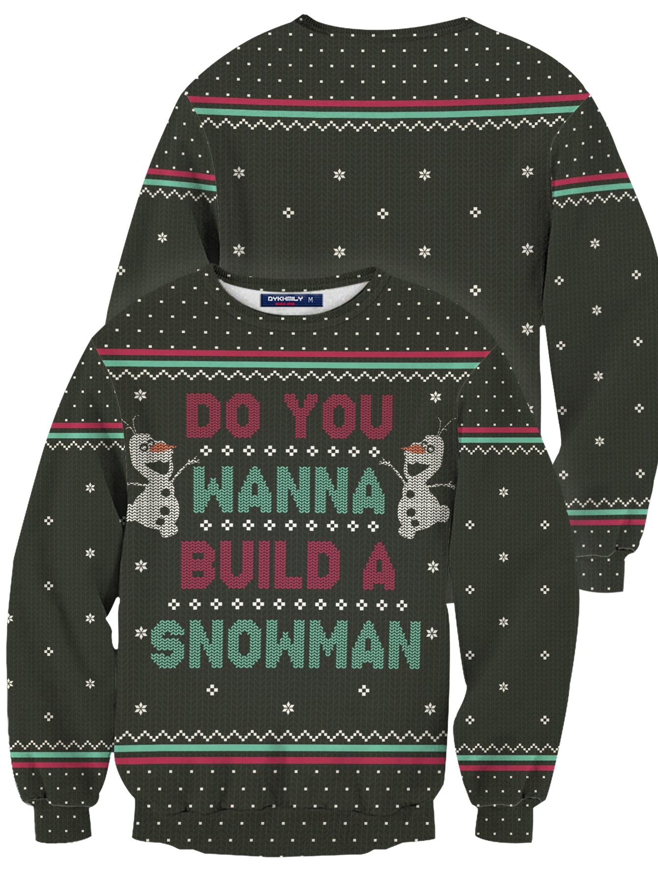 Fandomaniax - Wanna Build A Snowman Unisex Wool Sweater