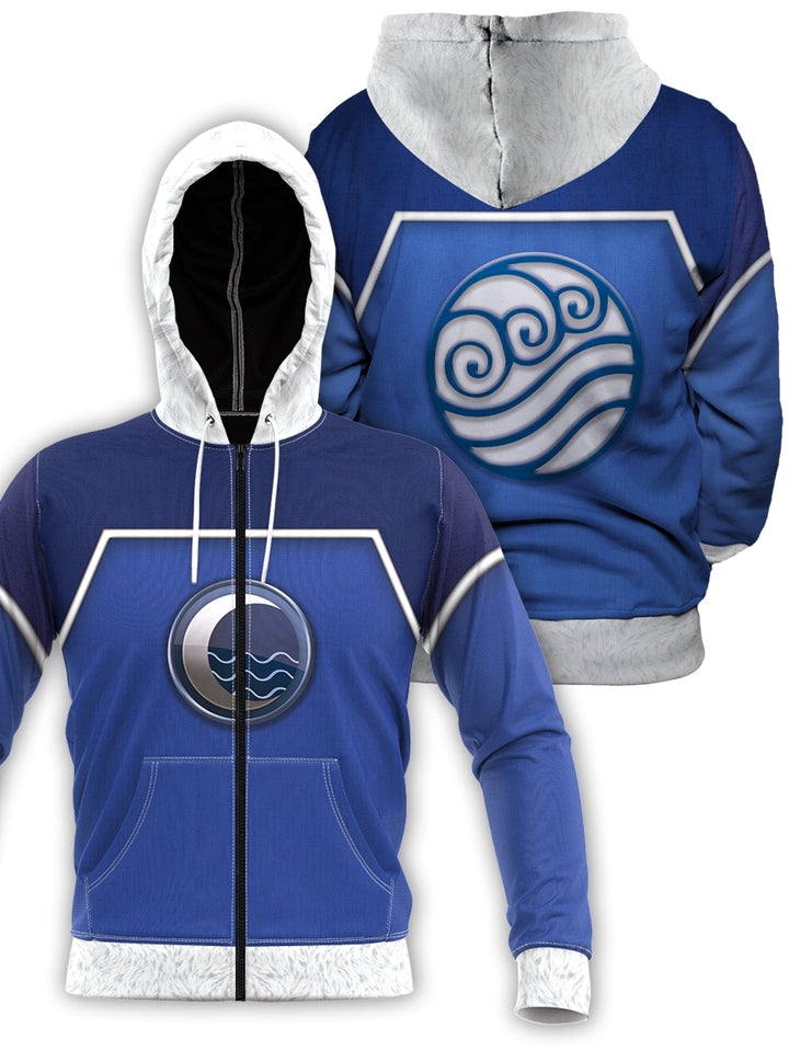 Fandomaniax - Water Tribe Unisex Zipped Hoodie