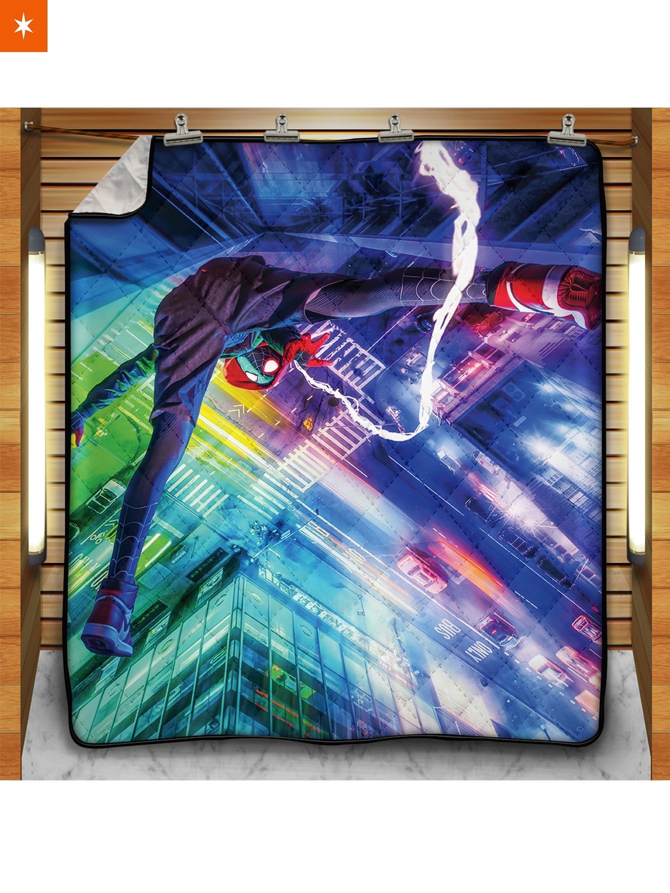 Fandomaniax - Web Slinger Miles Quilt Blanket