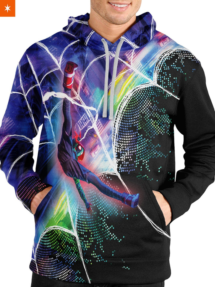 Fandomaniax - Web Slinger Miles Unisex Pullover Hoodie