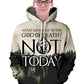Fandomaniax - What do we say to the god of death Unisex Pullover Hoodie