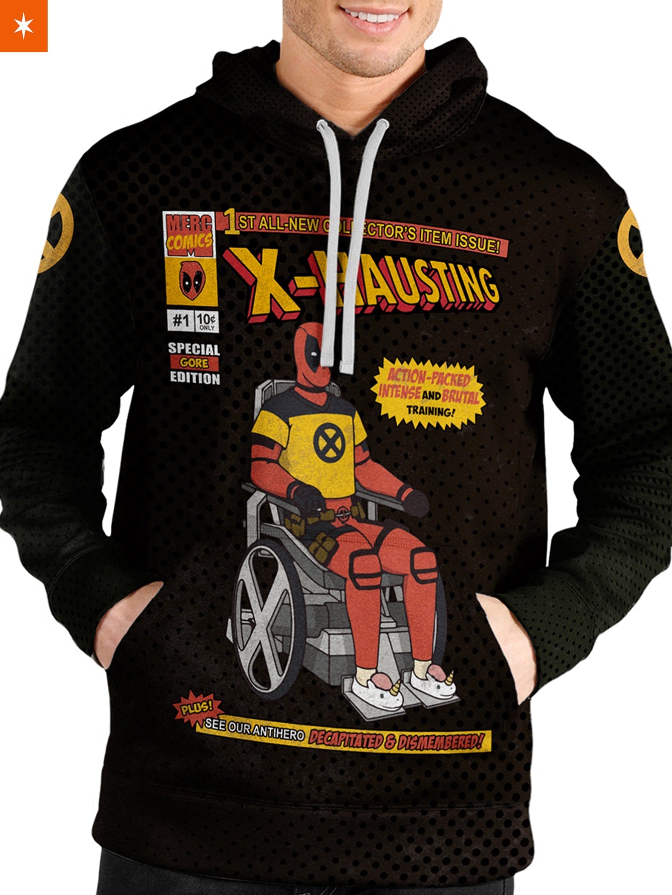 Fandomaniax - X-Force Deadpool Unisex Pullover Hoodie