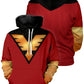 Fandomaniax - X-Men Red Phoenix Unisex Pullover Hoodie