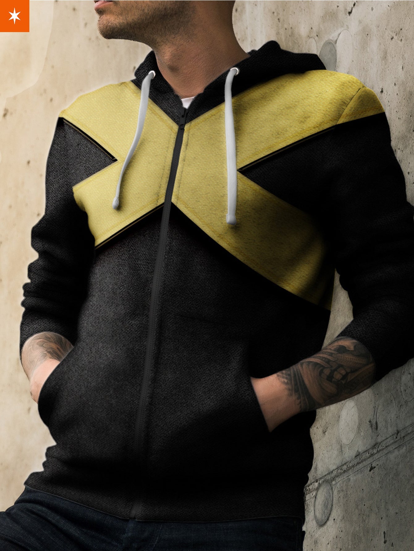 Fandomaniax- X-Men Suit Unisex Zipped Hoodie