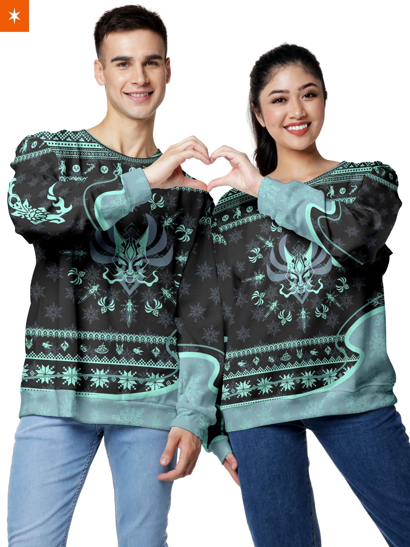 Fandomaniax - Xiao Xmas Unisex Wool Sweater