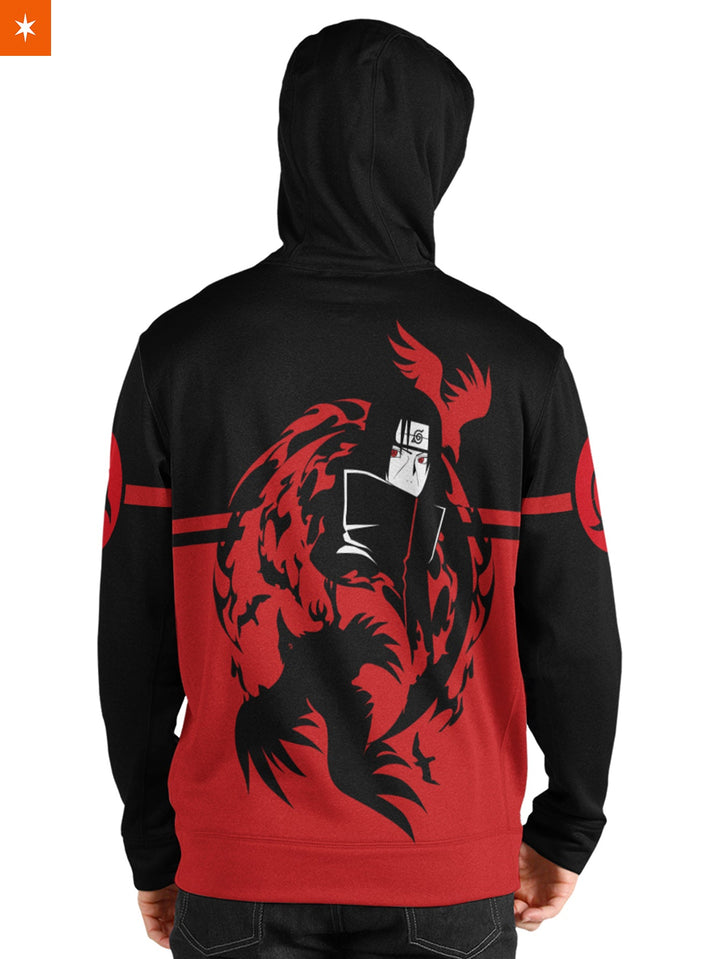 Fandomaniax - Yin Yang Itachi Crow Unisex Pullover Hoodie