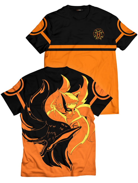 Fandomaniax - Yin Yang Naruto Kurama Unisex T-Shirt